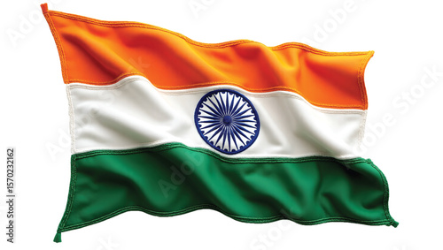 india waving flag, embroidery indian flags and vector art. 15th august