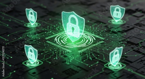 Advanced Cybersecurity Technology Protecting Data with Multi-Layered Encryption