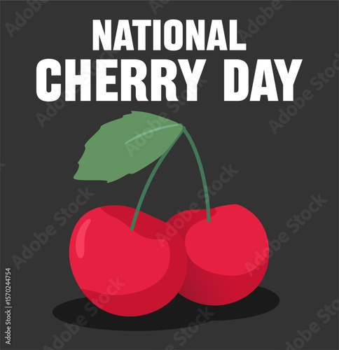 Happy National Cherry Day with delicious cherries