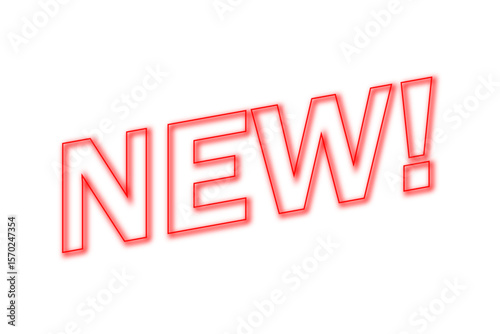 NEW! - よく目立つシンプルなロゴマーク「NEW!」
