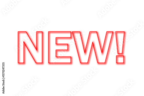 NEW! - よく目立つシンプルなロゴマーク「NEW!」
