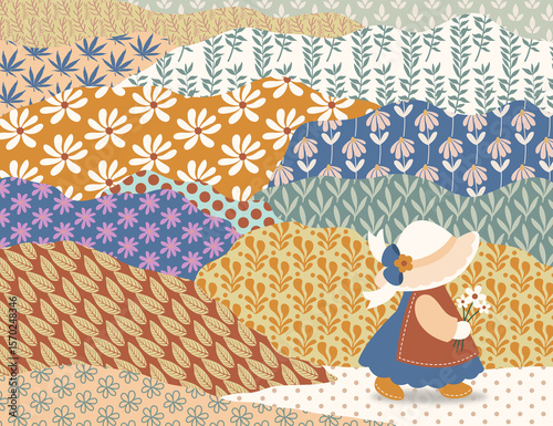 Wallpaper Mural Design banner frame background with beautiful. Background for design. Colorful background with tropical plants. Torontodigital.ca