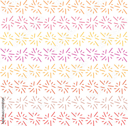 The texture consists of colorful explosive symbols depicting explosions or fireworks.