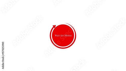 Animated of circle waithing icon .Wheel loading concept icon.animated spinning waiting icon.