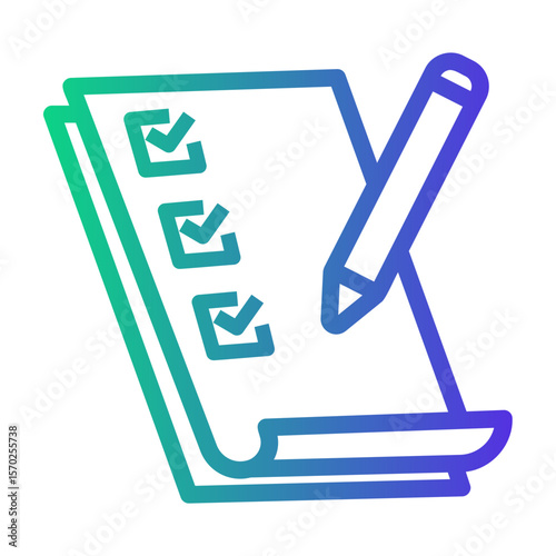 bloggers Line Gradient Icon