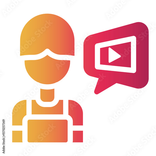 bloggers Gradient icon