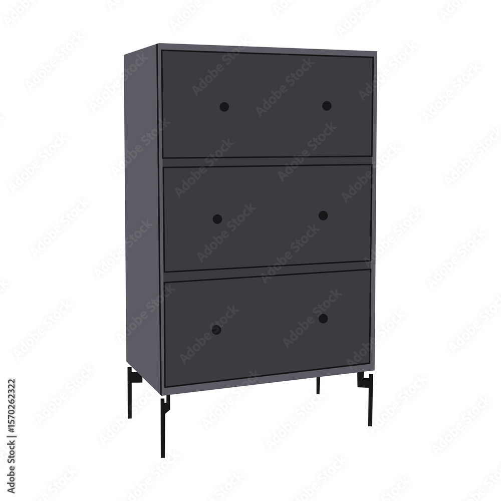 Vector illustration set of modern drawer cabinets and dressers in various styles and colors. Ideal for interior design, furniture catalogs, or home organization visuals. Vector illustration set of modern drawer cabinets and dressers in various styles and colors. Ideal for interior design, furniture catalogs, or home organization visuals.