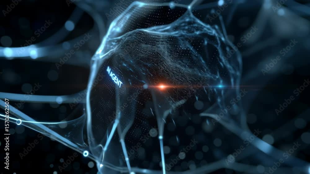 AI Agent assistance and workflow automation concept, Futuristic ...