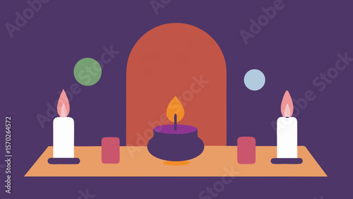 birthday cake with candles