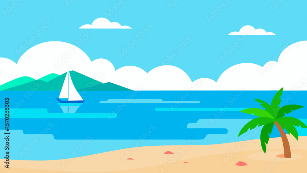 Obraz premium summer beach background