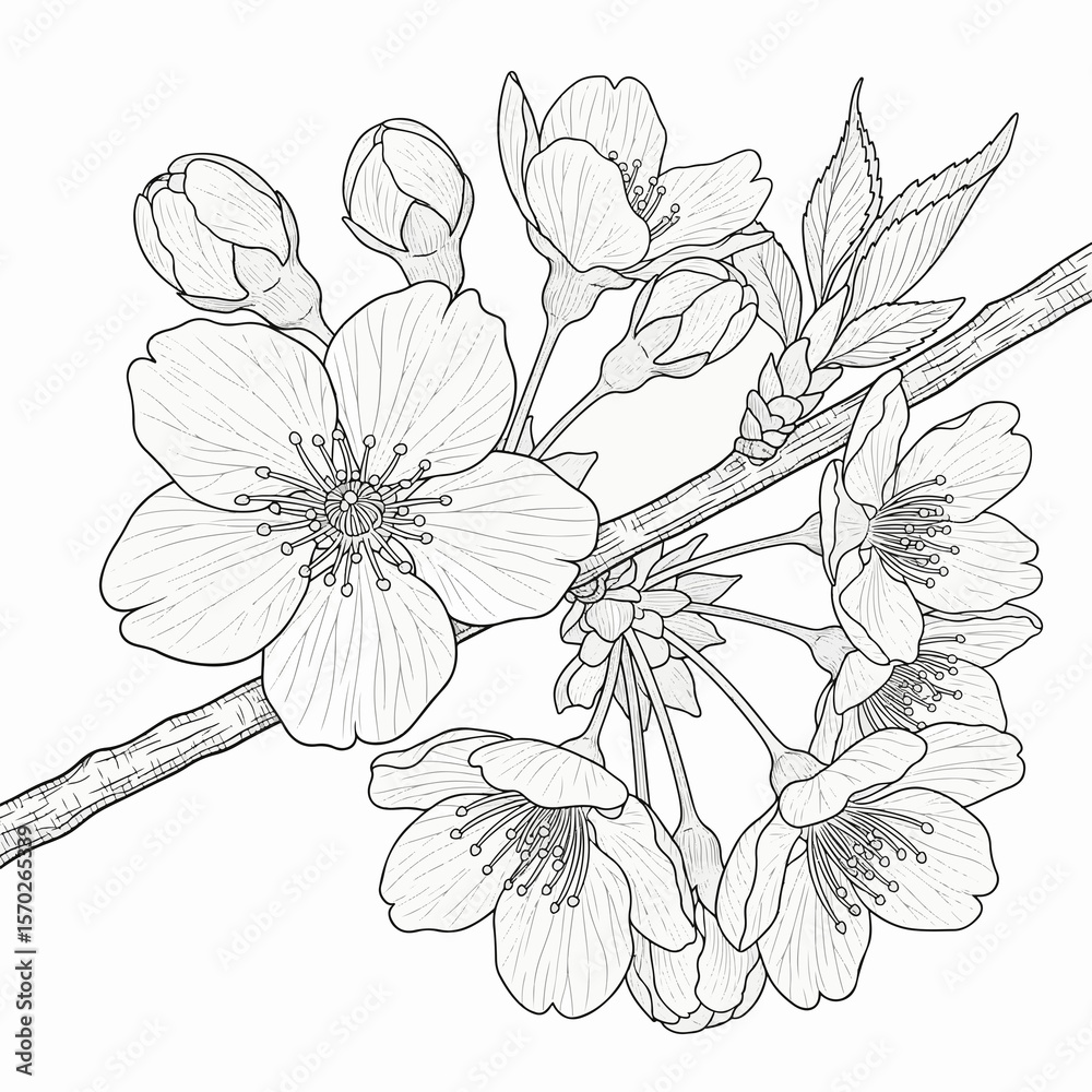 Obraz premium vector illustration of a flower