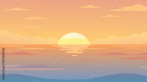 sunrise over the sea