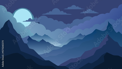 mountain landscape with mountains