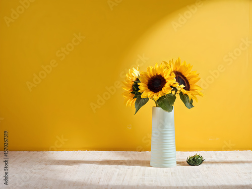 sunflowers in a vase