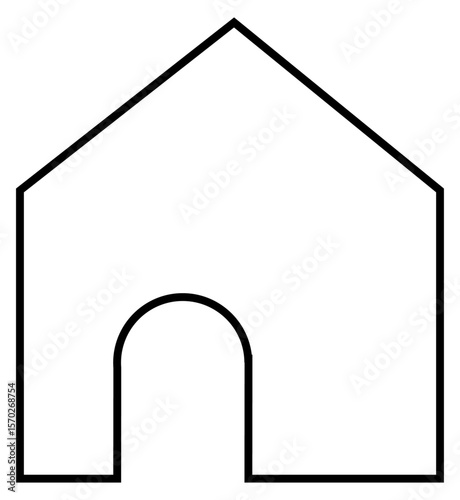 シンプルな家のアイコン