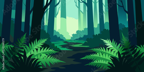 tropical jungle background