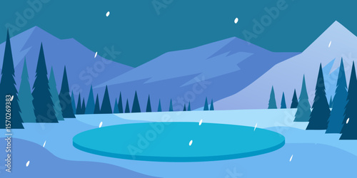 winter mountain landscape