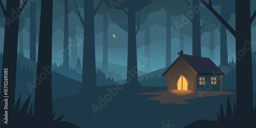 scary house in the woods