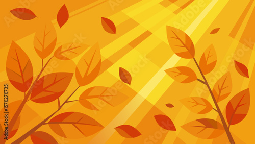 Autumn leaf seamless pattern: vibrant vector illustration of fall foliage, perfect for nature-inspired designs and seasonal decorations