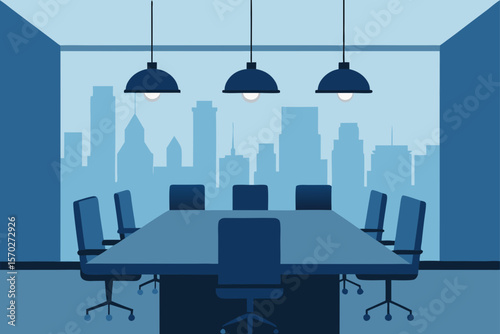 vector illustration of a modern interior