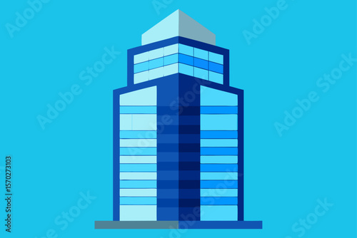 modern building with blue sky