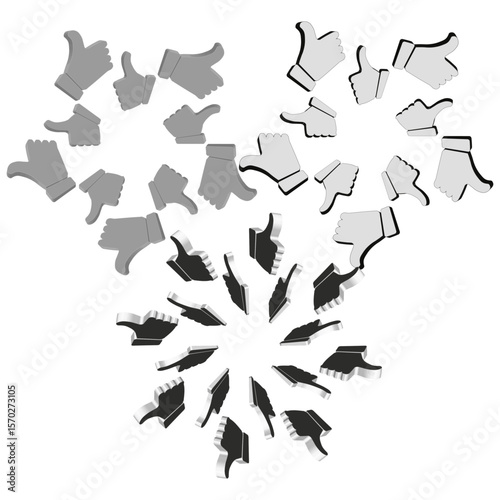 Black explosive elements. Abstract geometric bursts. Dynamic chaotic pattern. Vector modern fragments.