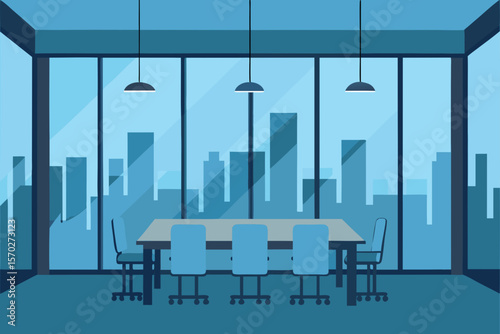 interior of modern office building