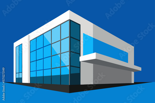 modern office building with windows