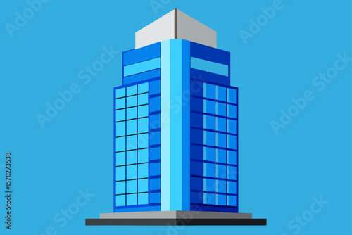 Modern glass skyscrapers define the city's business architecture, reflecting the blue sky from their numerous windows