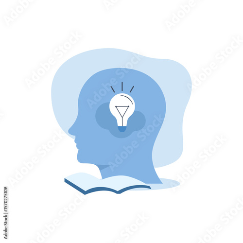 Mental health illustration. mental disorder fight against stress, depression, emotional burnout and other psychological problems. Psychotherapy concept. Vector illustration