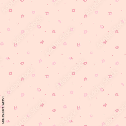 Ditsy floral seamless pattern. Small little flower pattern background. Repeat pattern. Ditsy print. Liberty style. Botanic surface design. Ditsy floral for fashion, texture, fabric, wrapping, decor