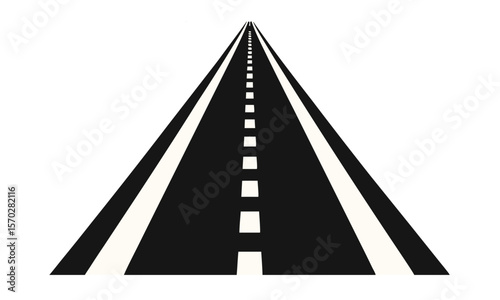 Road silhouette, vector road silhouette, straight road silhouette, clipart road silhouette, transparent road silhouette.