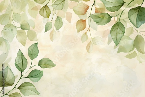 green leaves background