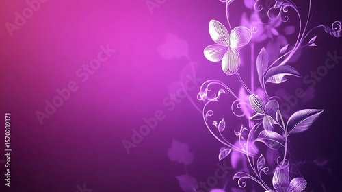 Purple floral design background (4)