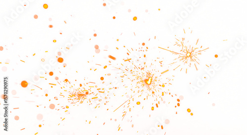 Konstfotografi Dynamic display of vibrant orange sparks and embers in a celebratory burst