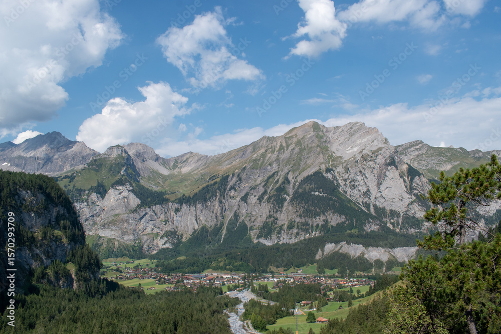 Fototapeta premium Alpine Village Panorama