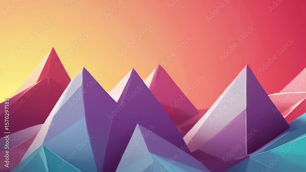 Origami-inspired geometric fold intro animation