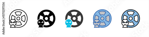 Hazard Icon Pack Multistyle Illustration