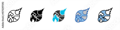 Cataclysm Icon Pack Multistyle Illustration