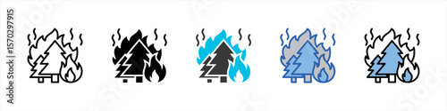 Wildfire Icon Pack Multistyle Illustration
