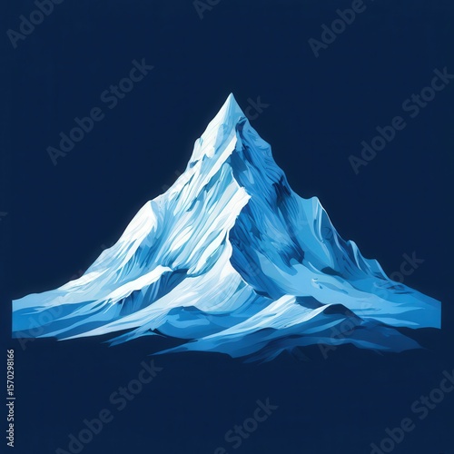 an AI Image Generator, Majestic Mountain Landscape Reflecting