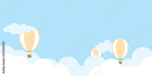 hot air balloon in the sky