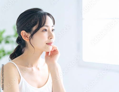 Beautiful woman profile 美しい女性の横顔 2