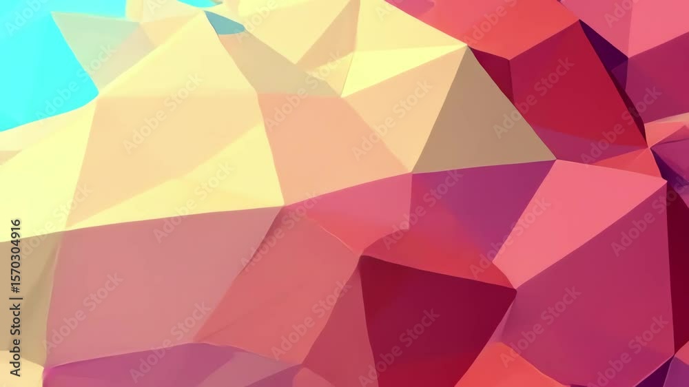 Origami-inspired geometric fold intro animation