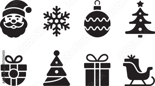 Holiday Vector Pack | Flat Xmas Icons

