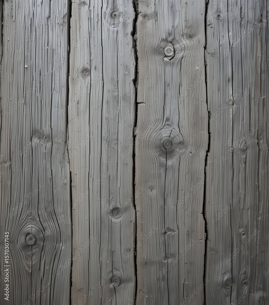 Naklejka premium Rustic Gray Wood Texture Weathered Oak Planks with Cracks and Peeling Splinters