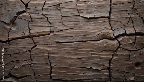 Wallpaper Mural Ashen Walnut Wood Texture with Cracks for Design Background and Text Overlay Space Torontodigital.ca
