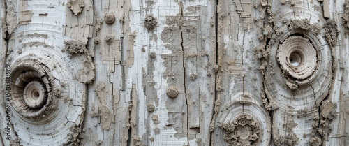 Wallpaper Mural Natural Textured Wood Background with Visible Knots and Peeling Bark Close-Up Torontodigital.ca