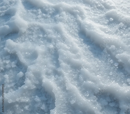 Wallpaper Mural White Texture Snow Surface Glossy Slushy Texture for Backgrounds, Winter Scenes Torontodigital.ca
