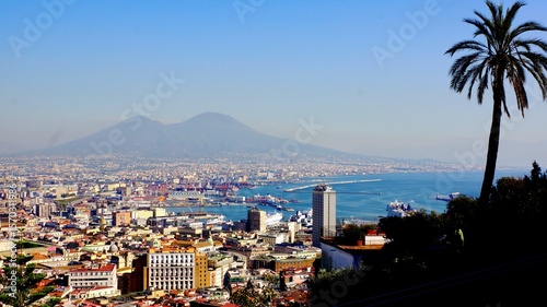 Naples, Italy: Cityscapes with Mount Vesuvius